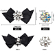 NBEADS 2 Pairs Rhinestone Bow Shoe Clips FIND-NB0002-34A-6