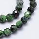 Natural Ruby in Zoisite Beads Strands G-J369-15-5mm-3