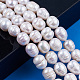 Fili di perle di perle d'acqua dolce coltivate naturali PEAR-N012-09B-6
