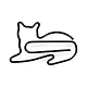 Fermagli per carta di ferro a forma di gatto X-TOOL-F013-06D-1