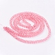 Spray Painted Crackle Glass Beads Strands CCG-Q001-4mm-03-2