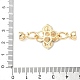 Застежки-застежки из латуни с эмалью KK-U059-45G-3