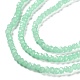 Brins de perles de verre imitation jade peints au four DGLA-A034-J4MM-A22-5