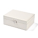 PU-Kunstleder-Schmuck-Organizer-Box mit Schloss CON-P016-B04-3