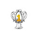 Trofeo de campeonato tinysand no.1 925 cuentas europeas de plata de ley TS-C-021-1