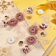 3D-Blumen-Organgza-Polyester-Stickerei-Ornament-Zubehör DIY-WH0401-01-4