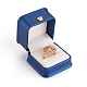 Cajas de regalo de anillo de cuero de pu X-LBOX-L005-A04-3