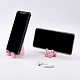 Globleland 2 piezas 2 estilo lindo cerdo resina soportes para teléfono móvil AJEW-GL0001-57-3