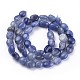 Chapelets de perles en aventurine bleue naturelle G-P433-18-5
