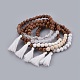 Natural Mixed Stone Beads Bracelets BJEW-JB03963-2