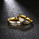 Regalos de san valentín corazón anillos de pareja de acero titanio para hombres RJEW-BB16469-7-4