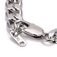 304 Stainless Steel Curb Chains Bracelets BJEW-JB06273-02-3