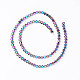 Chapelets de perles en hématite synthétique sans magnétiques X-G-D800-12F-2