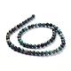 Brins de perles turquoises africaines naturelles (jaspe) G-D840-90-6mm-5