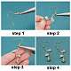 SUNNYCLUE DIY 10 Pairs Rose Theme Earrings DIY Making Kit Rose Alloy Charm Pendants Earrings Hooks & Jump Rings for Beginners Jewelry Making Supplies DIY-SC0017-57-4