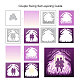 GLOBLELAND 3Pcs Layering Couple Swing Cutting Dies Metal Layered Tree Frame Die Cuts Embossing Stencils Template for Paper Card Making Decoration DIY Scrapbooking Album Craft Decor DIY-WH0309-650-2