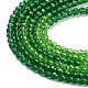 Transparent Gradient Color Glass Beads Strands GLAA-H021-01A-31-3