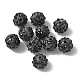 Ручной полимерной глины шариков Rhinestone CLAY-WH0010-01B-1
