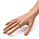 Стеклянные бусины кольца для девочек-подростков X1-RJEW-TA00009-3
