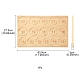 Tableros de diseño de pulsera de madera rectangular TOOL-YWC0003-02-3