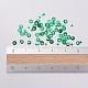 オーナメントアクセサリープラスチック製スパンコール/スパンコールビーズ  リング  グリーン  2x0.1mm  穴：0.8mm PVC-E001-06-YD02-3