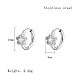 Boucles d'oreilles créoles en zircone cubique VX9431-03-1