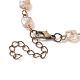 Fabrication de bracelets à maillons en perles de verre à facettes carrées AJEW-JB01150-49-3