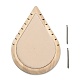 Tropfenförmiger Schmuck- und Halsketten-Organizer aus Holz ODIS-B001-02-2