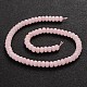 Dyed Natural White Jade Rondelle Bead Strands G-N0030-8x5mm-32-2