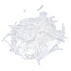 雲母の断片ネイルアートデコレーションアクセサリー  天然淡水シェルマイカスライスを釘付け  乳白色  1~23x1~18mm MRMJ-N026-002-10-4
