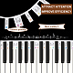 Guías de notas de teclado de piano extraíbles de silicona DIY-WH0292-82B-4