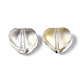 Perles de verre peintes par pulvérisation transparent GGLA-S054-012B-01-2