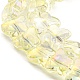 Fili di perle di vetro trasparente placcato completamente arcobaleno EGLA-G037-11A-FR01-3