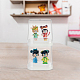 透明なプラスチックのミニフィグのディスプレイケース  単一のおもちゃコレクション用の防塵人形ディスプレイボックス  透明  完成品：8.2x12.2x12.1cm ODIS-WH0029-71-7