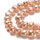 Fili di perle di perle d'acqua dolce coltivate naturali PEAR-L033-45C-01-2
