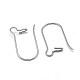 316 Surgical Stainless Steel Hoop Earrings Findings Kidney Ear Wires X-STAS-E009-6-1