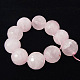 Chapelets de perles en quartz rose naturel G-G099-F14mm-15-1