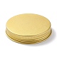 （見切り販売の境界線が破損している）丸いアルミ缶  アルミジャー  貯蔵容器  ゴールドカラー  7.1x2.5cm  容量：60ml（2.03fl.oz） CON-XCP0001-68G-3