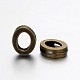 Tibetan Style Antique Bronze Plated Alloy Letter Slide Charms PALLOY-J542-O-NF-1