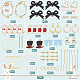 Sunnyclue bricolage kit de fabrication de boucles d'oreilles lapin de Pâques DIY-SC0021-22-2