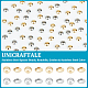 Unicraftale 120pcs 2 couleurs 304 perles d'espacement en acier inoxydable STAS-UN0050-37-5