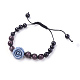 Ensembles de bijoux oeil de chat de mode: bracelets et anneaux SJEW-JS00141-03-2