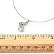 Halskette mit Kristall-Strass-Schmetterlingsanhänger und Kabelketten NJEW-FZ00018-4