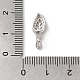 925 pince à glace en argent sterling plaqué rhodium STER-NH0001-24P-3