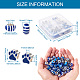 Cheriswelry 98Pcs Crackle Resin European Beads DIY-CW0001-14-4