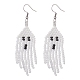 Miyuki-Ohrringe mit runden Rocailles-Perlen und Geistern EJEW-TA00234-1