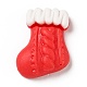 オペーク クリスマス レジン カボション  靴下  レッド  22.5x16.5x7mm RESI-G039-06-2
