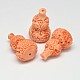 Dyed Calabash Synthetic Coral Beads CORA-O004-06C-1