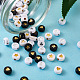 Cheriswelry 600 Uds 2 cuentas acrílicas opacas de estilo PACR-CW0001-04-5