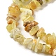 Natürliche gelbe Opal-Chip-Perlenstränge G-G905-15-4